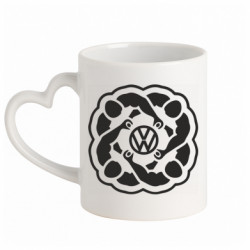 Кружки с ручкой в виде сердца