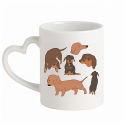 Кружки с ручкой в виде сердца