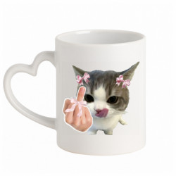 Кружки с ручкой в виде сердца