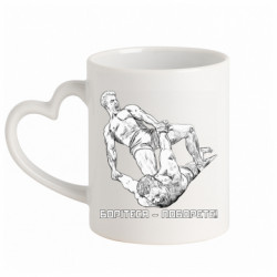 Кружки с ручкой в виде сердца