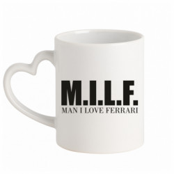 Кружки с ручкой в виде сердца