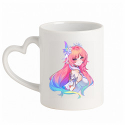 Кружки с ручкой в виде сердца