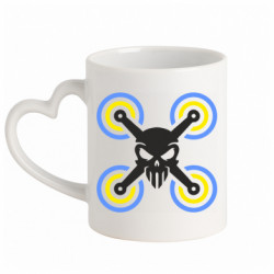 Кружки с ручкой в виде сердца