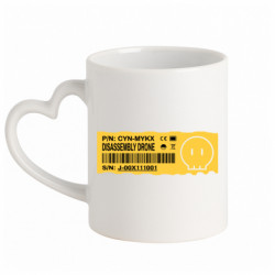 Кружки с ручкой в виде сердца