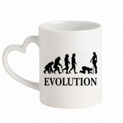 Кружки с ручкой в виде сердца - FATLINE