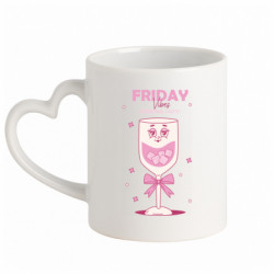 Кружки с ручкой в виде сердца