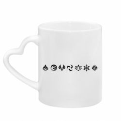 Кружки з ручкою у вигляді серця - FATLINE