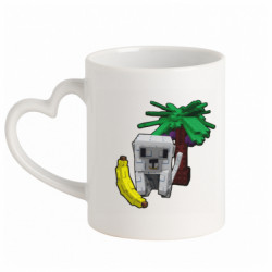 Кружки с ручкой в виде сердца