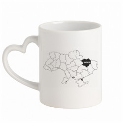 Кружки с ручкой в виде сердца