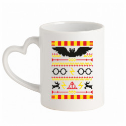 Кружка з ручкою у вигляді серця Harry Potter Christmas sweater