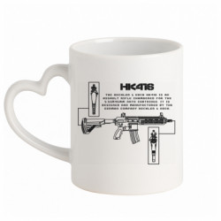 Кружки з ручкою у вигляді серця