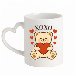 Кружки с ручкой в виде сердца