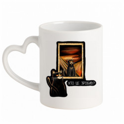 Кружки с ручкой в виде сердца