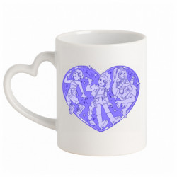 Кружки з ручкою у вигляді серця