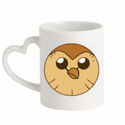 Кружка з ручкою у вигляді серця Хуті - FATLINE Кружка з ручкою у вигляді серця Хуті