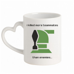 Кружки с ручкой в виде сердца