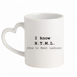 Кружки с ручкой в виде сердца