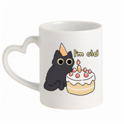 Кружки с ручкой в виде сердца