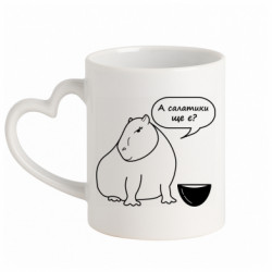 Кружки с ручкой в виде сердца