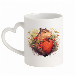 Кружки с ручкой в виде сердца