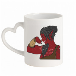 Кружки с ручкой в виде сердца