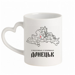 Кружки с ручкой в виде сердца