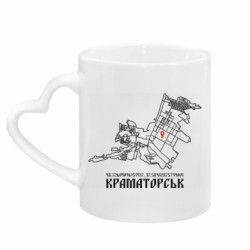 Кружки с ручкой в виде сердца