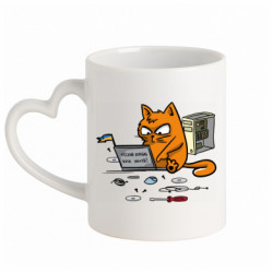 Кружки с ручкой в виде сердца