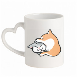 Кружки з ручкою у вигляді серця