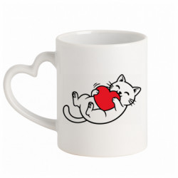 Кружки з ручкою у вигляді серця - FATLINE