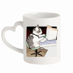 Кружки с ручкой в виде сердца