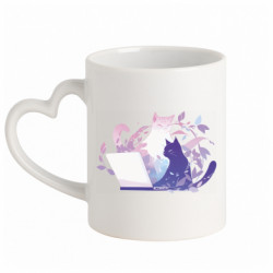 Кружки с ручкой в виде сердца