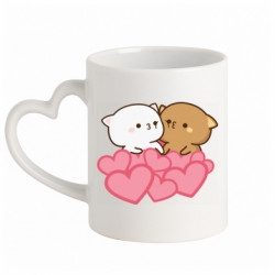 Кружки с ручкой в виде сердца
