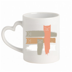 Кружки з ручкою у вигляді серця