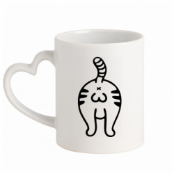 Кружки с ручкой в виде сердца