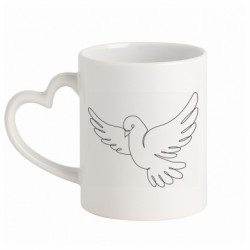 Кружки с ручкой в виде сердца