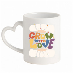 Кружки с ручкой в виде сердца