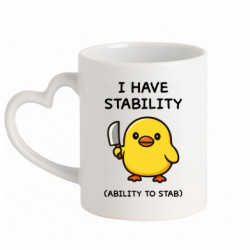 Кружки з ручкою у вигляді серця - FATLINE