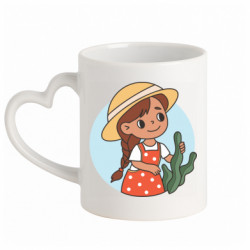 Кружки с ручкой в виде сердца