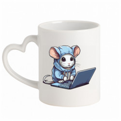 Кружки с ручкой в виде сердца