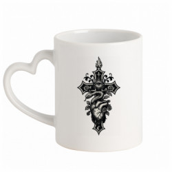 Кружки с ручкой в виде сердца