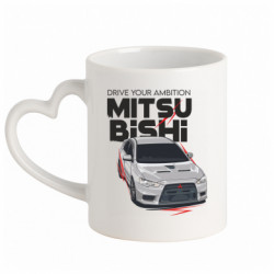 Кружки с ручкой в виде сердца