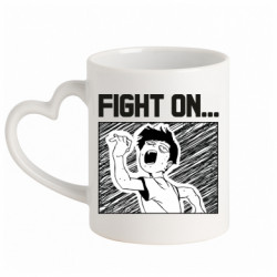 Кружки с ручкой в виде сердца