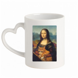 Кружки с ручкой в виде сердца