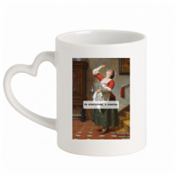 Кружки с ручкой в виде сердца