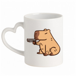 Кружки с ручкой в виде сердца