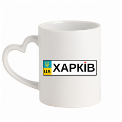 Кружки с ручкой в виде сердца