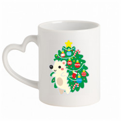 Кружки с ручкой в виде сердца