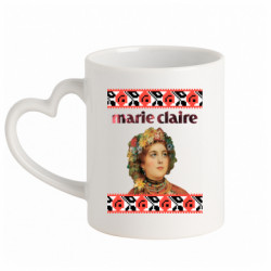Кружка с ручкой в виде сердца Обложка Marie Claire