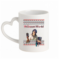 Кружка з ручкою у вигляді серця Обкладинка Woman's World